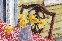 Daffodils on the Montreal Tablecloth - Gabriel Roberts Art