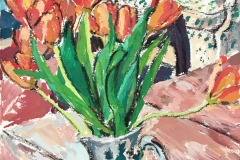 Tulips on the old table - Gabriel Roberts Art
