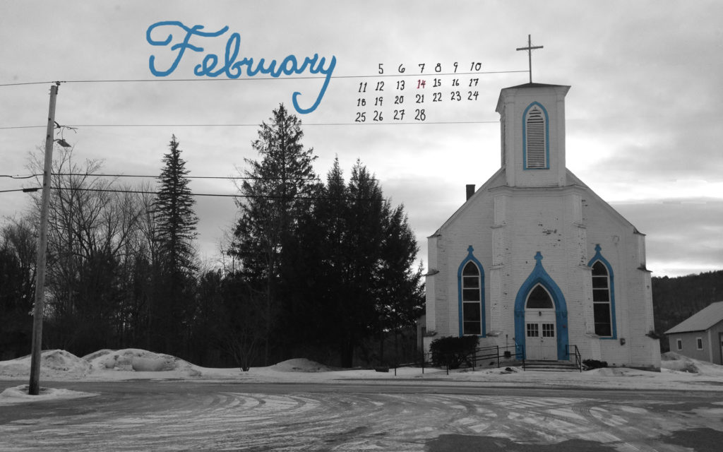 Image of February 2018 Desktop Calendar Background